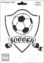 Schablone-Stencil A5 076-2097 Soccer, Fussball Emblem